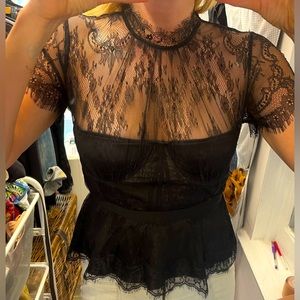 Mare Mare x Anthropologie bustier lace top, NWT